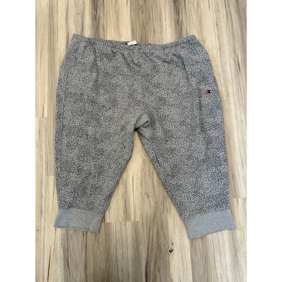 Men’s Size 3X-Large 3XL Champion Pebble Pattern Gray Short Joggers - Picture 1 of 4